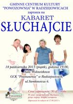 Kabaret "Słuchajcie" w GCK "Powozownia"