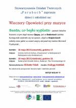 Wieczory opowieści przy muzyce w GCK Powozownia