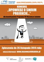 Konkurs „Opowiedz o swoim projekcie”